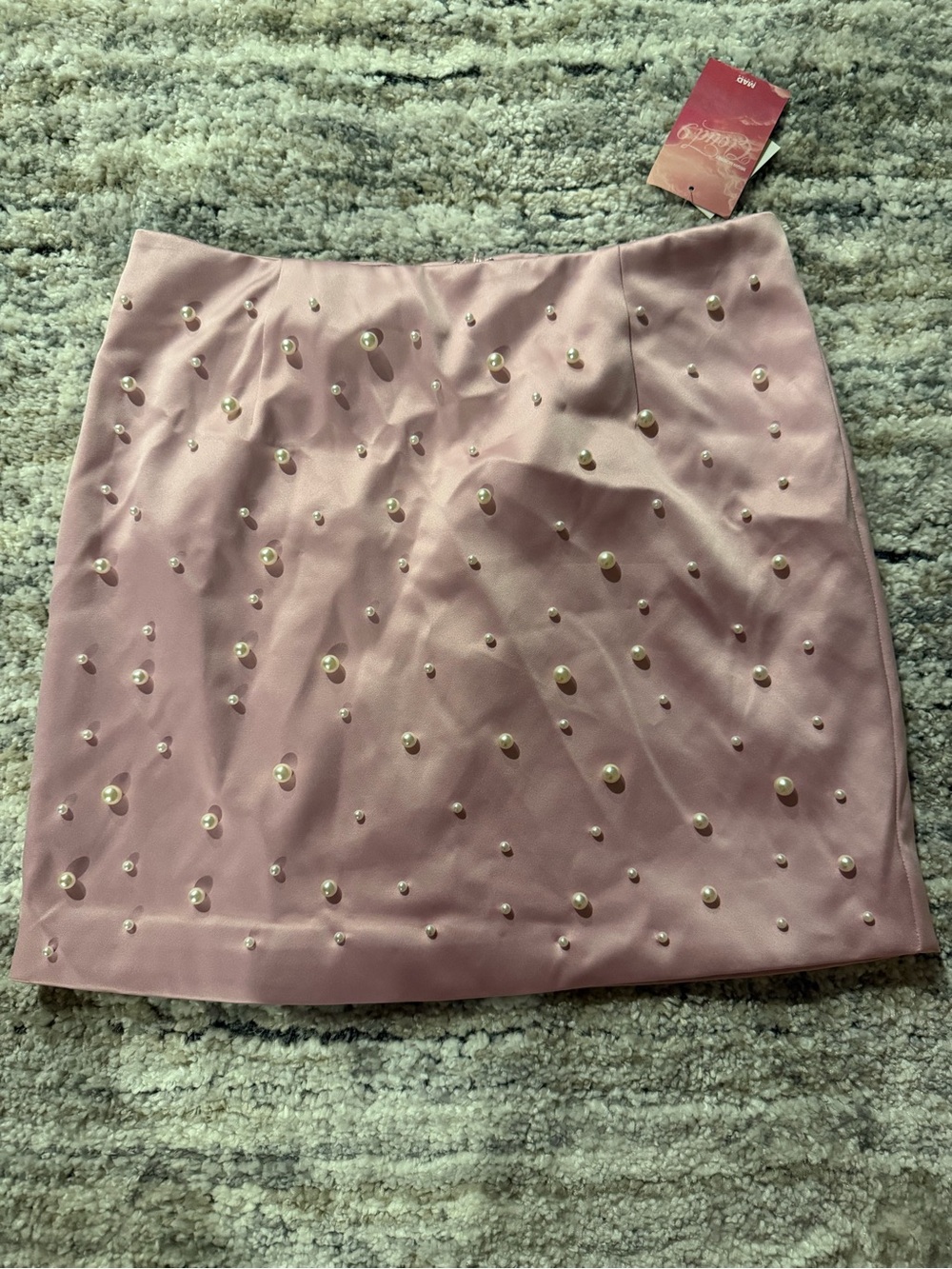 Megan Moroney X Target Pink Pearl-Embellished Mini Skirt